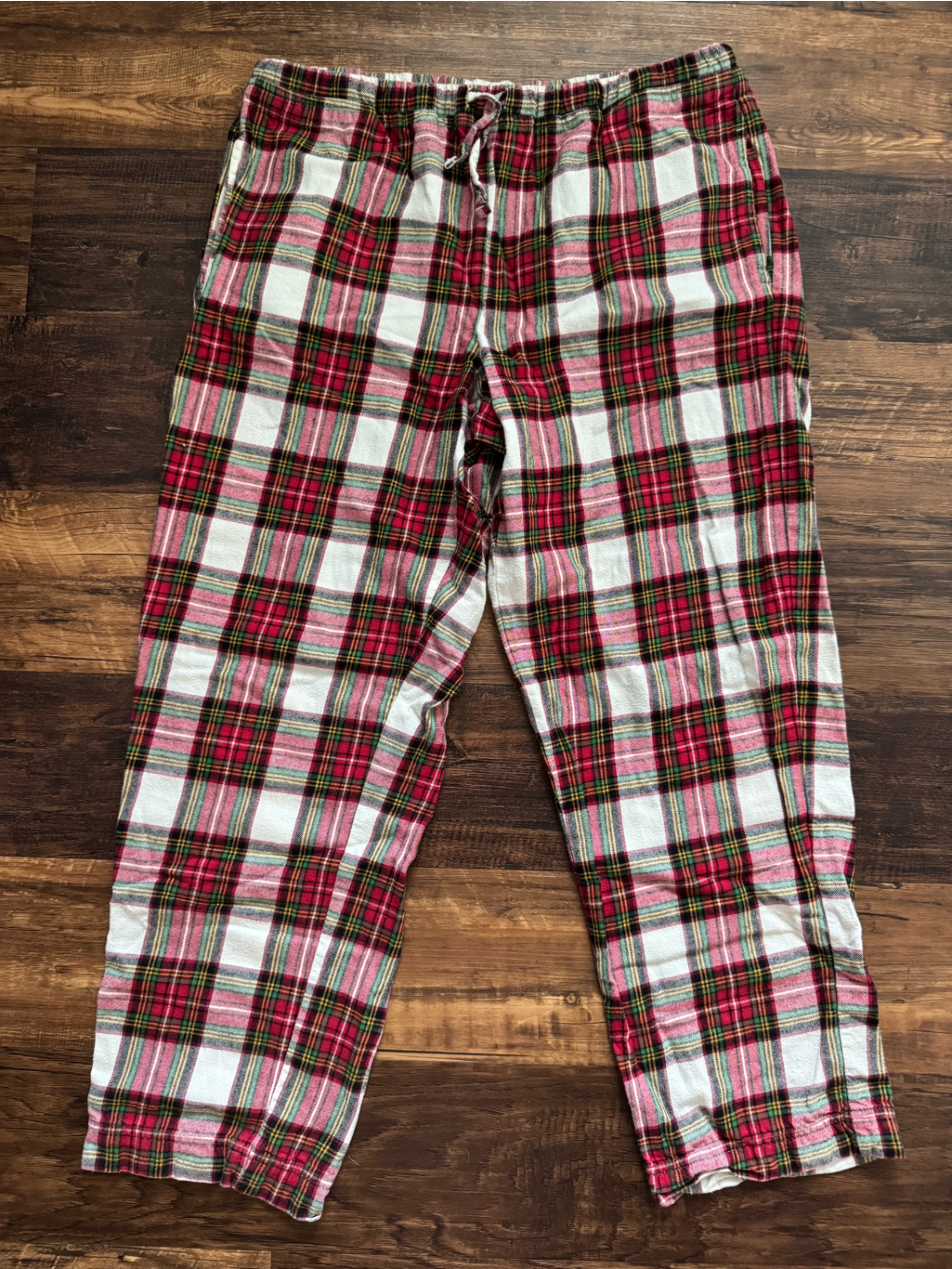 Hanna Andersson Red And White Plaid Lounge Pants 100% Cotton Oeko Tex Unisex